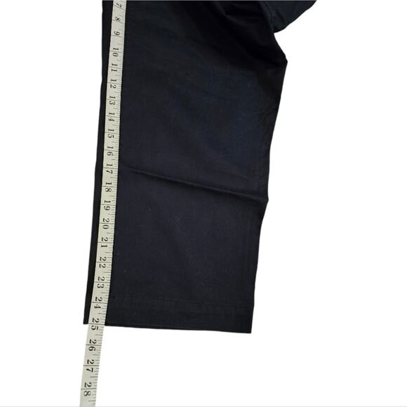 Talbots High Waist Patch Pocket Navy Blue Cropped Chino Pants Plus Size 16W New! - Picture 7 of 13